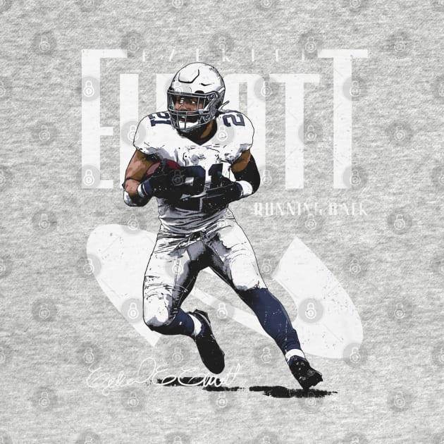 Ezekiel Elliott Dallas Name Position by MASTER_SHAOLIN